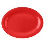 Plato Ovalado Melamina Roja 30 x 23 cm Resistente a Roturas Efay