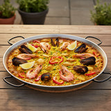 Paellera Acero Pulido 100 cm 85 Porciones La Valenciana Vaello