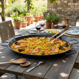 Paellera Esmaltada Acero 80 cm 40 Porciones La Valenciana Vaello