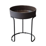 Set Ensaladera Porcelana Gris 2,4 Litros con Soporte Buffet Redondo Acero Inoxidable Guy Degrenne