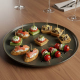Set Vajilla Porcelana Gama Oscura 24 Piezas Gloire Bonna