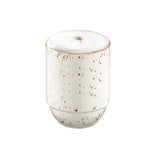 Vaso de Pisco Sour Porcelana Bonna Grain Color Natural con Granos 8 cm Set 6 Piezas