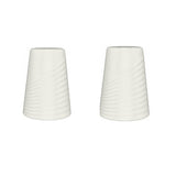 Set Salero y Pimentero Porcelana Bonna Loop Marfil 7,4 cm