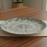 Plato Bajo Porcelana Mosaico 27 cm Luca Mosaic Bonna