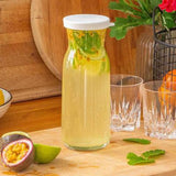 Botella de Vidrio con Tapa Fonte 1200 ml Almacenamiento de Líquidos LAV