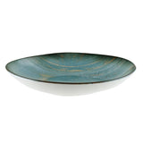 Plato Hondo Porcelana Decorada Madera 26x24.5 cm 790 ml Madera Vago Mint Bonna