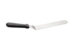 Espátula Acodada Repostería Acero Inoxidable Mango Negro 25 cm Sunnex