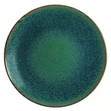 Plato Entrada Porcelana Verde y Marrón 21 cm Ore Mar Bonna