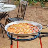 Set Paellero Completo Paellera 46 cm + Quemador 40 cm La Valenciana Vaello