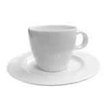 Taza de Té con Platillo Porcelana Costa Verde Eclipse 200 ml Set 6 Piezas