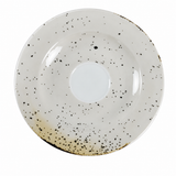 Taza Café con Platillo Porcelana Rústico Blanco 100 ml Costa Verde (Set 6 Piezas)