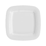 Plato Cuadrado Porcelana Blanca Duo 24x24 cm Costa Verde