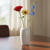 Florero de Porcelana Blanca Duo 12 cm Costa Verde