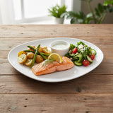 Plato Porcelana Blanca Isola 22x18 cm Costa Verde