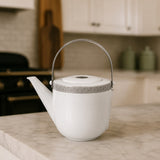Cafetera de servir porcelana blanca Troy 1400ml Costa Verde