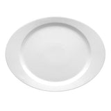 Plato Ovalado Porcelana Blanca 32x25 cm Eclipse Costa Verde