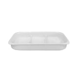 Fuente 3 Divisiones Porcelana Blanca Com 32x17 cm Costa Verde