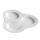 Plato Dip Porcelana Blanca Saturno 24 cm Costa Verde