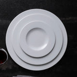 Plato Llano Porcelana Vitrificada Saturno 24 cm Costa Verde