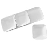 Bandeja de Cóctel con 3 Pocillos Porcelana para Salsas 34 x 12,5 cm Stratus