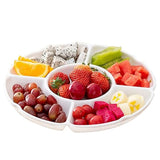 Plato Coctel Porcelana Blanca 5 Cavidades 30 cm Stratus