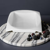 Bowl Cuadrado Loza Blanca 15 cm Stratus