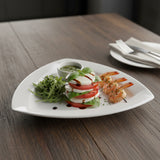 Plato Cuadrado Loza Blanca 20.5 cm Concerto Stratus
