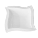 Plato Hondo Wave Porcelana Blanca 23 cm Gourmet Stratus