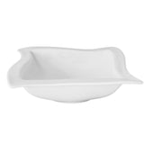 Plato Hondo Wave Porcelana Blanca 23 cm Gourmet Stratus