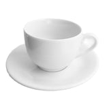 Taza de Té con Platillo Porcelana Blanca Voyage 200 ml Set 6 Piezas Schmidt