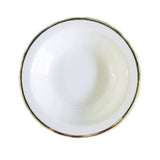Plato Hondo Porcelana Blanca Filete Dorado 21 cm 360 ml Protel Oro Schmidt