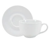 Taza Desayuno con Platillo Porcelana Blanca 345 ml Sofia Schmidt (Set 6 Piezas)
