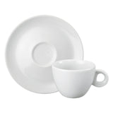 Taza de Té con Platillo Porcelana Blanca Sofía 160 ml Set 6 Piezas Schmidt