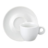 Taza Café con Platillo Porcelana Blanca 80 ml Sofia Schmidt (Set 6 Piezas)