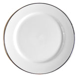 Plato de Arroz Porcelana Blanca con Ribete Dorado 30 cm Apto Horno Schmidt