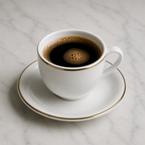 Taza de Café con Platillo Porcelana Blanca Voyage Oro Set 6 Piezas Schmidt