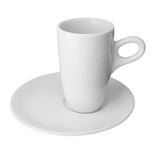 Taza Té con Platillo Porcelana Blanca 200 ml Sofia Alta Schmidt (Set 6 Piezas)