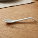 Cuchara Mostardera Porcelana Blanca 9 cm Schmidt