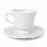 Taza de Té con Platillo Porcelana Prisma Schmidt Set 6 Piezas