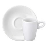Taza Té Porcelana Blanca con Platillo 200 ml Sofia Alta Schmidt (Set 6 Piezas)