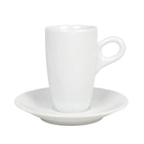 Taza Té Porcelana Blanca con Platillo 200 ml Sofia Alta Schmidt (Set 6 Piezas)