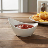 Bowl Oblicuo Loza Blanca 17.5x11 cm Stratus