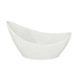 Bowl Oblicuo Loza Blanca 17.5x11 cm Stratus