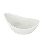 Bowl Oblicuo Loza Blanca 17.5x11 cm Stratus
