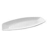 Bandeja Larga Porcelana Blanca 40x18 cm Stratus