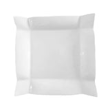 Plato Cuadrado Loza Blanca 24.5 cm Eclissi Stratus
