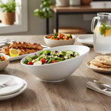 Bowl Oblicuo Loza Blanca 20 cm Stratus