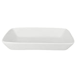 Bandeja Rectangular Porcelana Blanca 16.5x10 cm Stratus