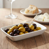 Bandeja Rectangular Porcelana Blanca 16.5x10 cm Stratus