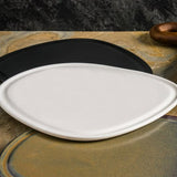 Plato Porcelana Blanca 24x20 cm Piuma Bonna